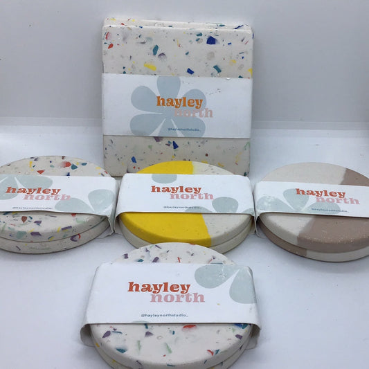 Ceramic Coasters by Hayley North