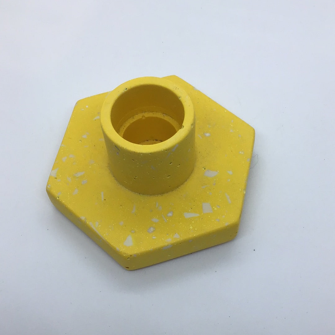 Jesmonite Candle Stick Holder by Hayley North
