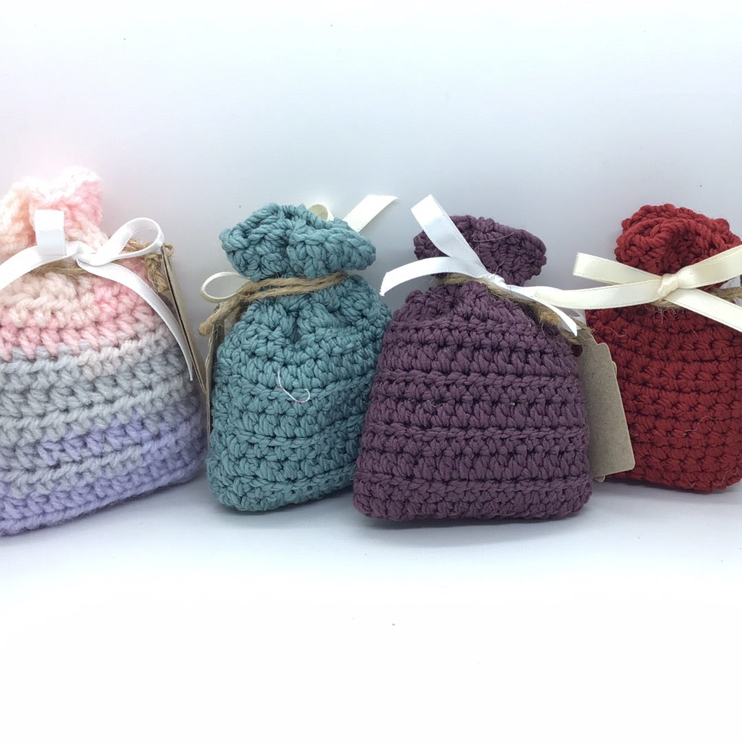 Lavender Crochet Pouch by Florabelle