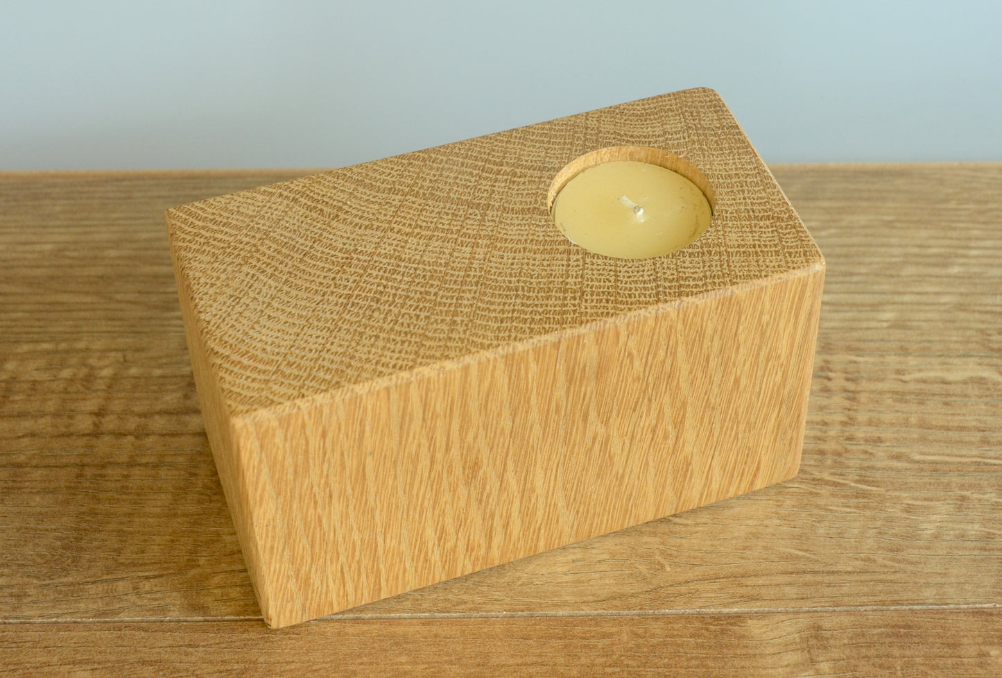 Tea Light Holder made from reclaimed oak