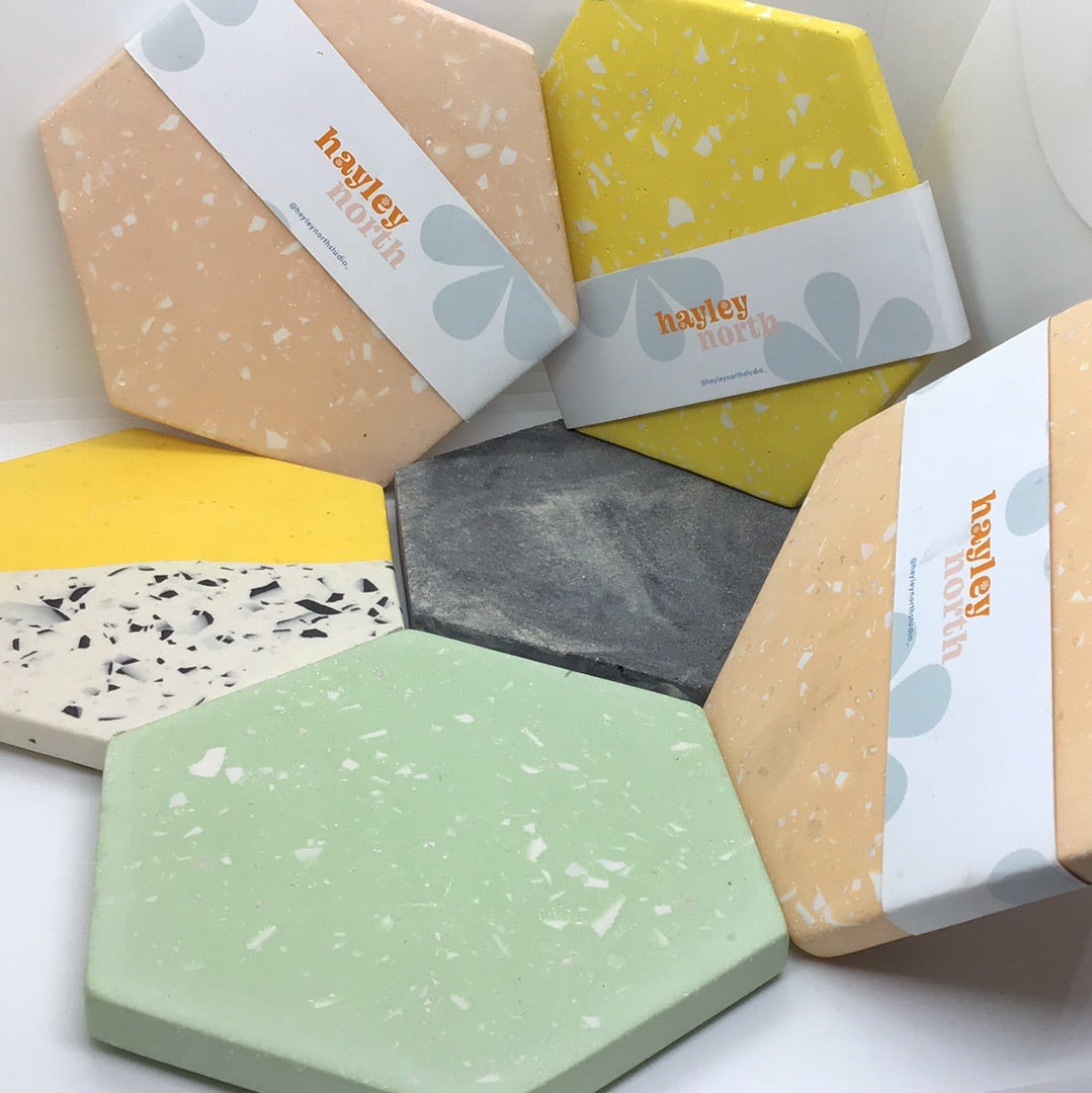 Hexagon Coaster by Hayley North 2 for £20