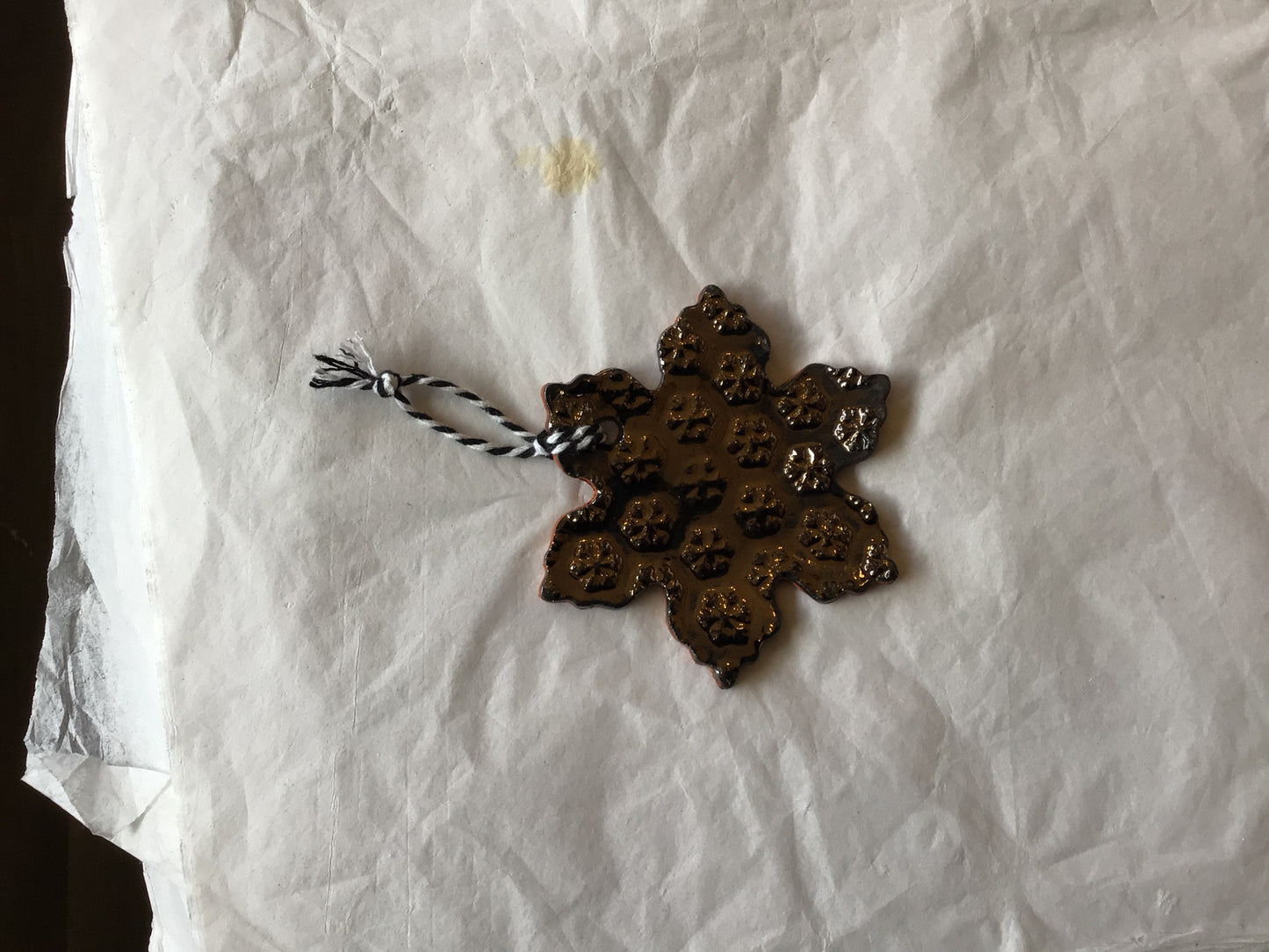 Ceramic Snowflake Dec