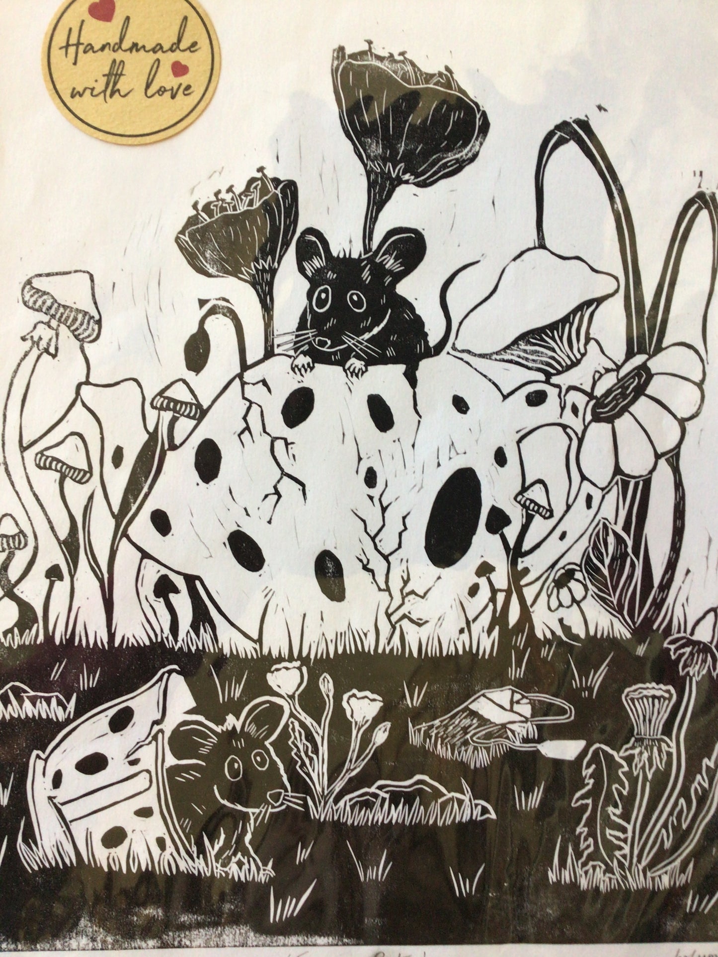 A4 Lino Print by Kat Olsson