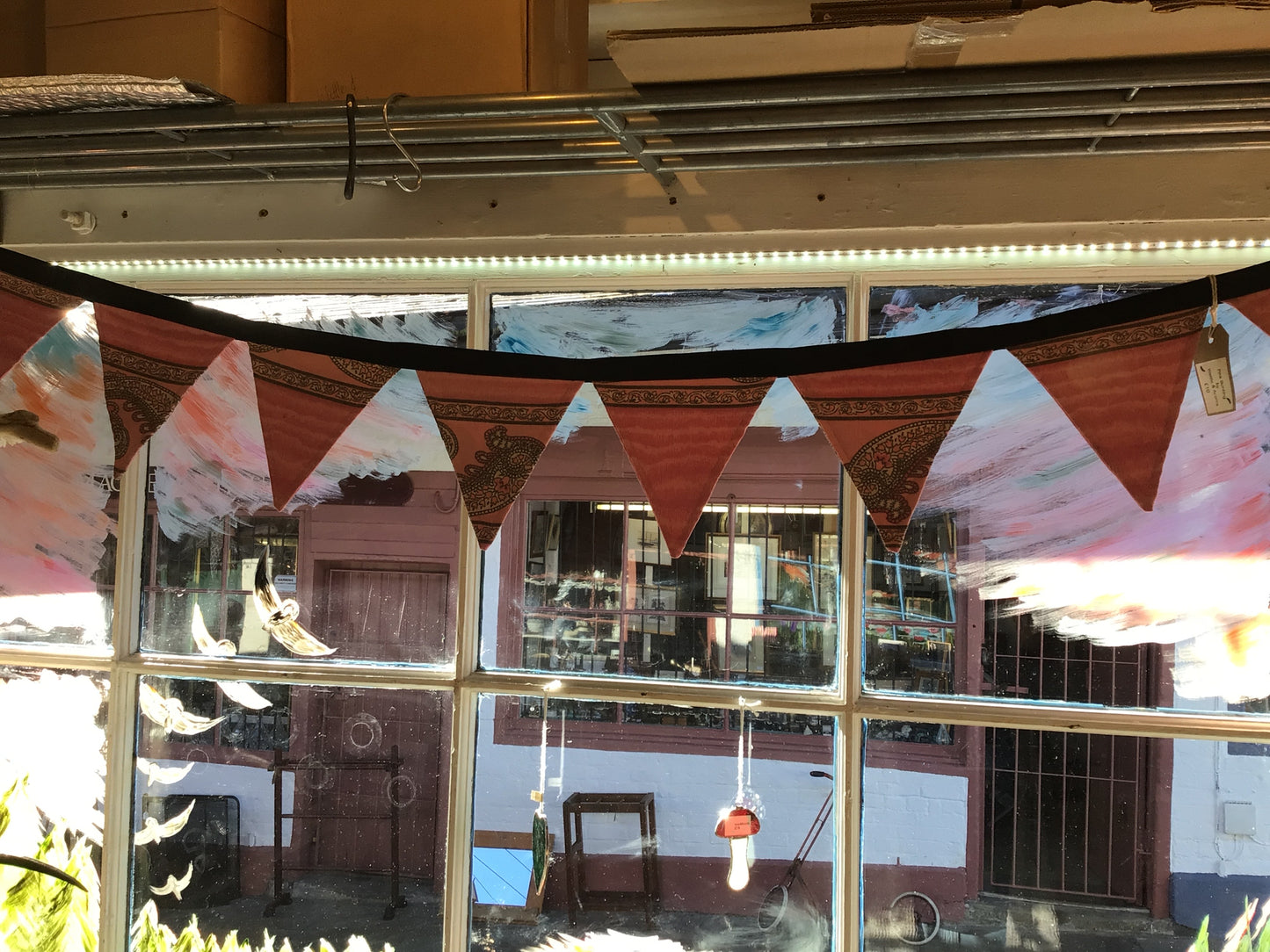 Pink paisley bunting by Wattle & Acorn