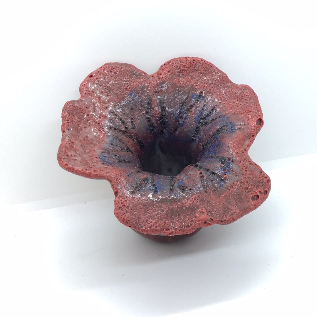 Poppy Flower Ceramic Pot