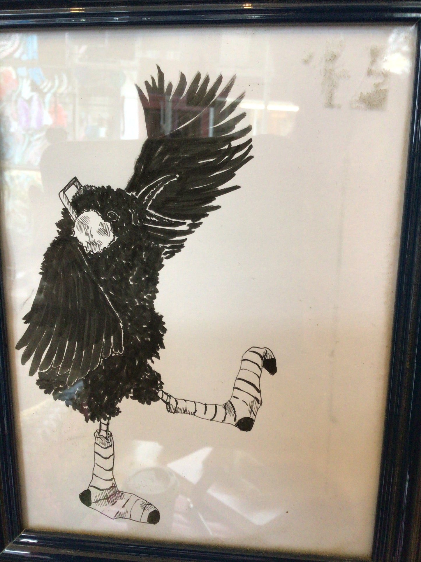 Crow in Headphones by Daïs May