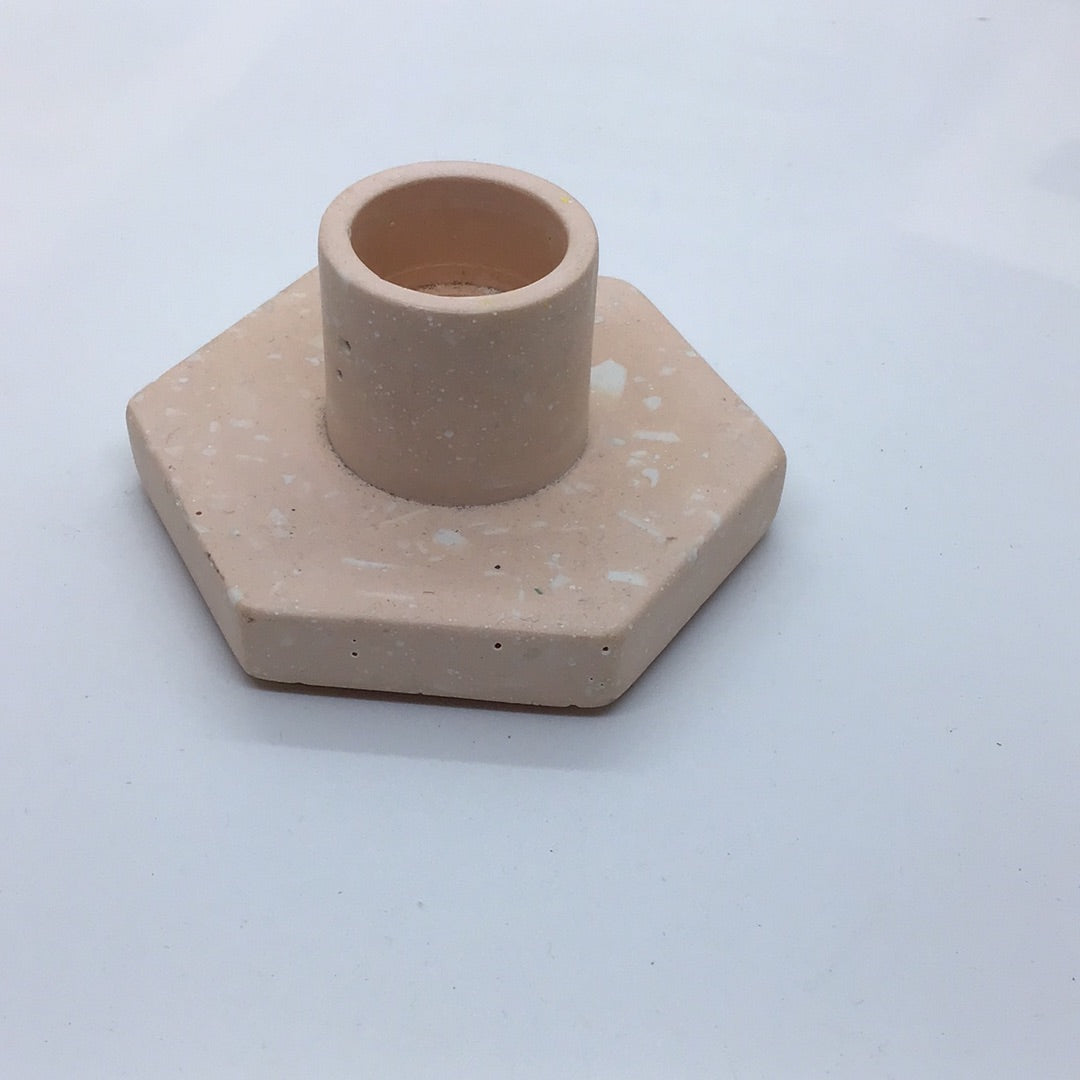 Jesmonite Candle Stick Holder by Hayley North