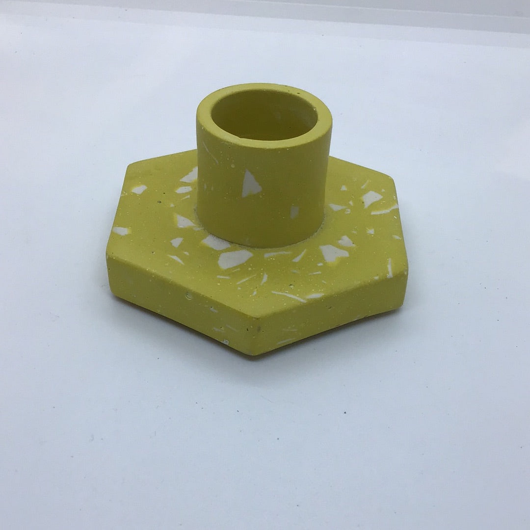 Jesmonite Candle Stick Holder by Hayley North