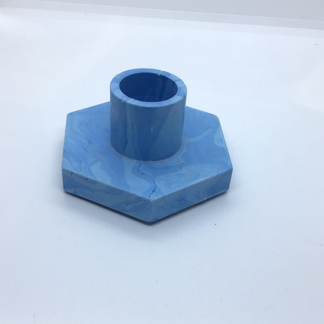 Jesmonite Candle Stick Holder by Hayley North