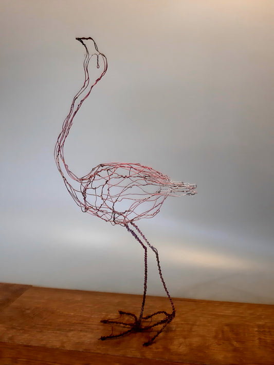 Pink Flamingo Wire Sketch