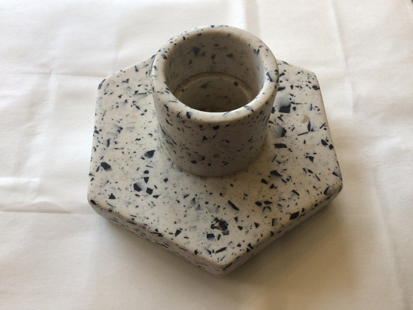 Jesmonite Candle Stick by Hayley North