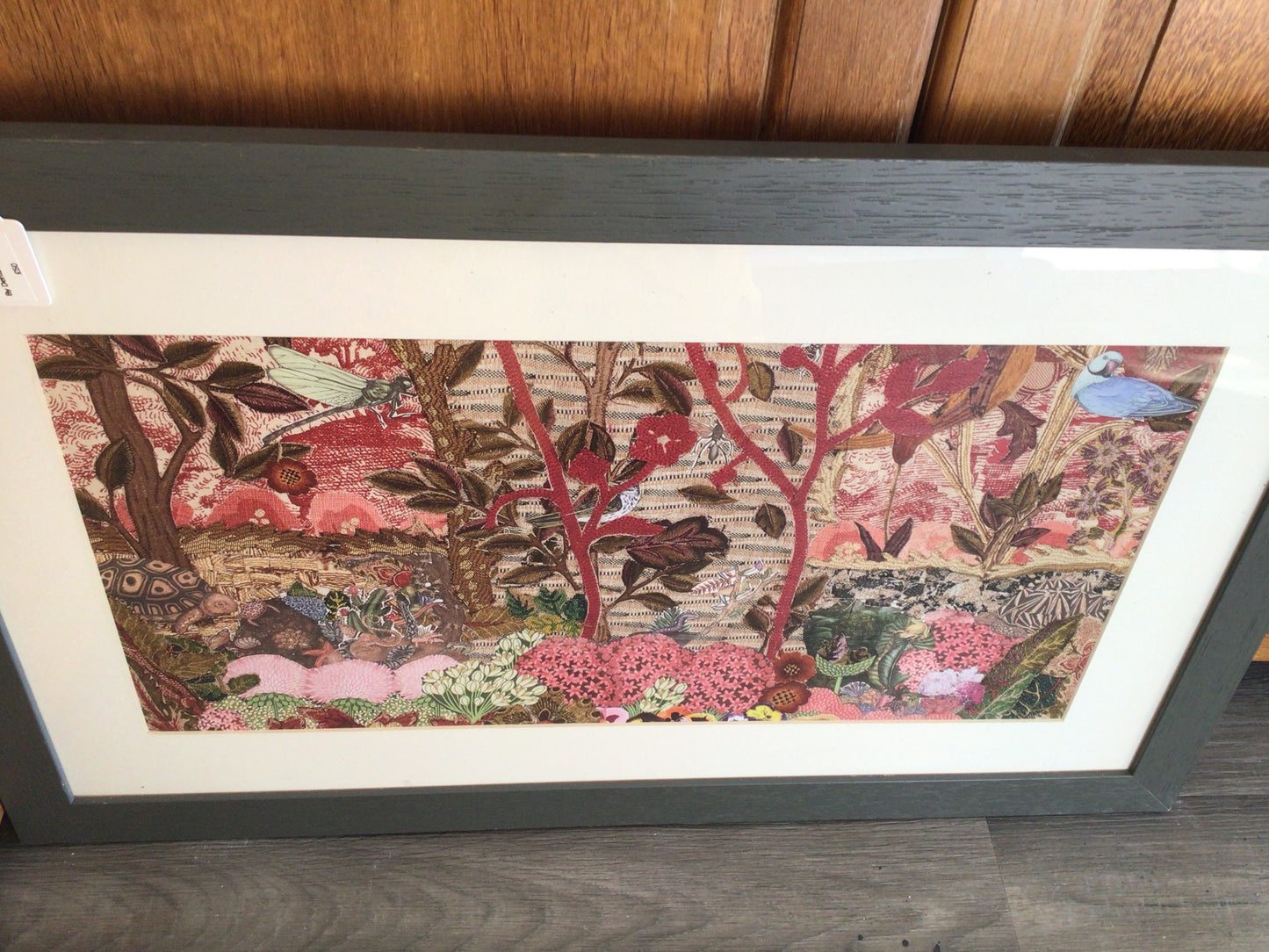 Framed mixed media collage print by Denise Doggett