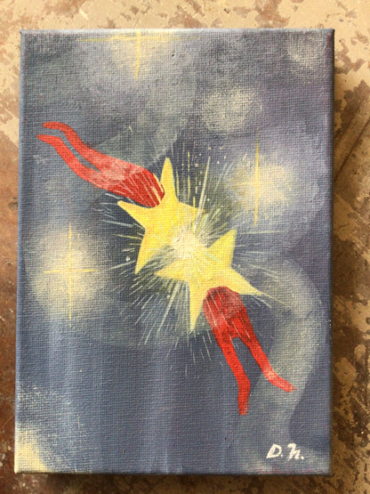 Acrylic on canvas by Daïs