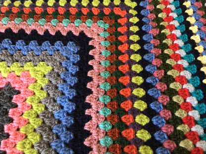 Crochet Blanket By Nancy - Large multicoloured