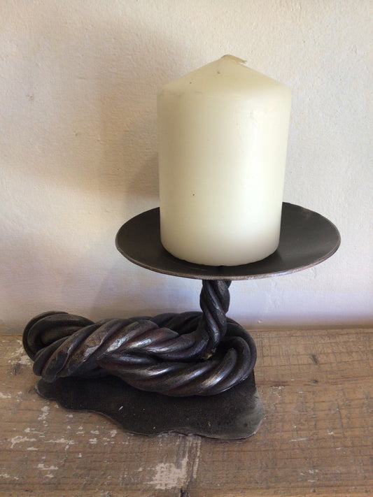 Twisted candlestick by MUST Forge