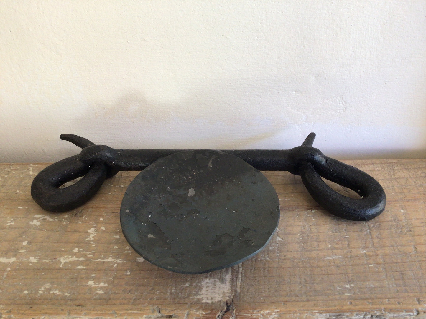 Forged looped candlestick by Piers Edsall