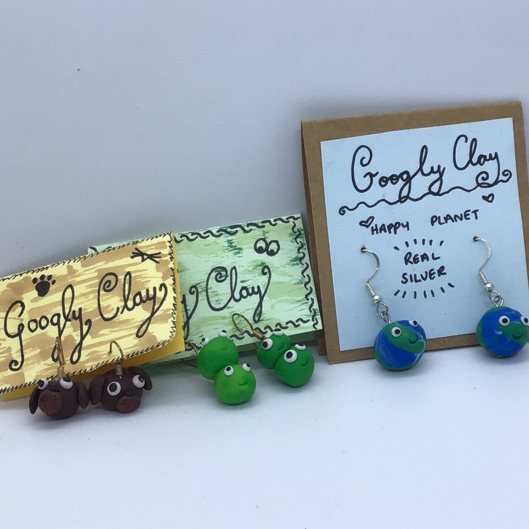 Googly Clay Earrings