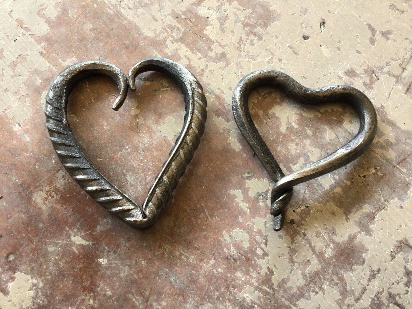 Our signature hand forged heart