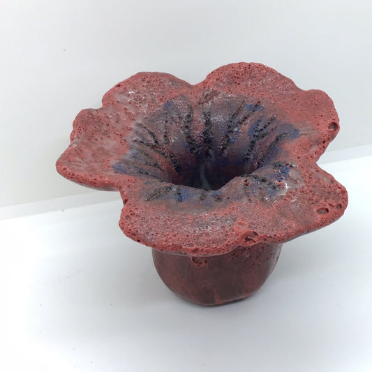 Poppy Flower Ceramic Pot