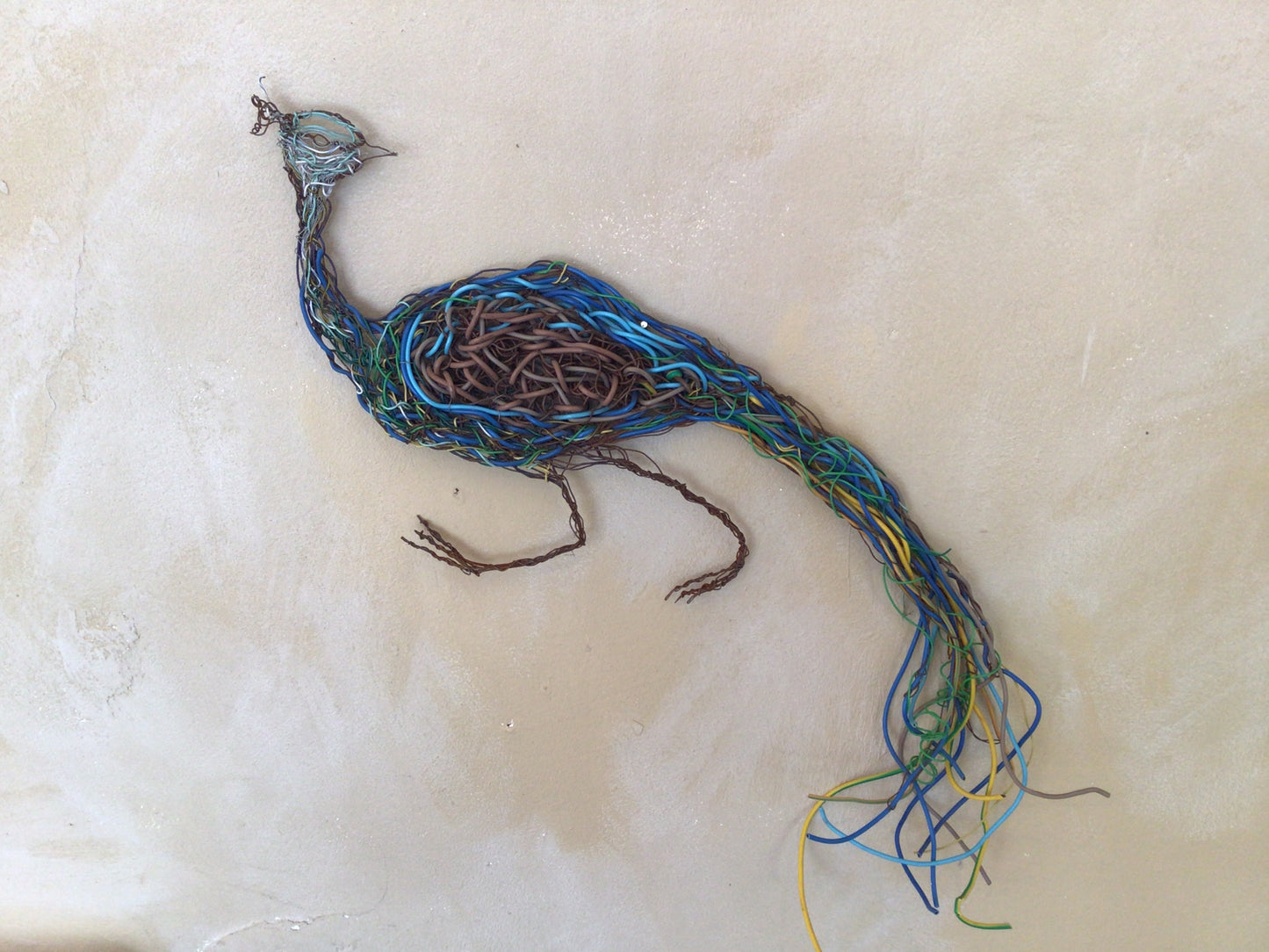 Peacock wire sketch by La Maison Rustique