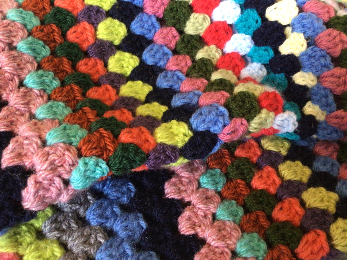 Crochet Blanket By Nancy - Large multicoloured