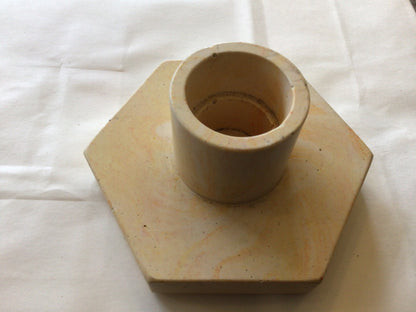 Jesmonite Candle Stick by Hayley North