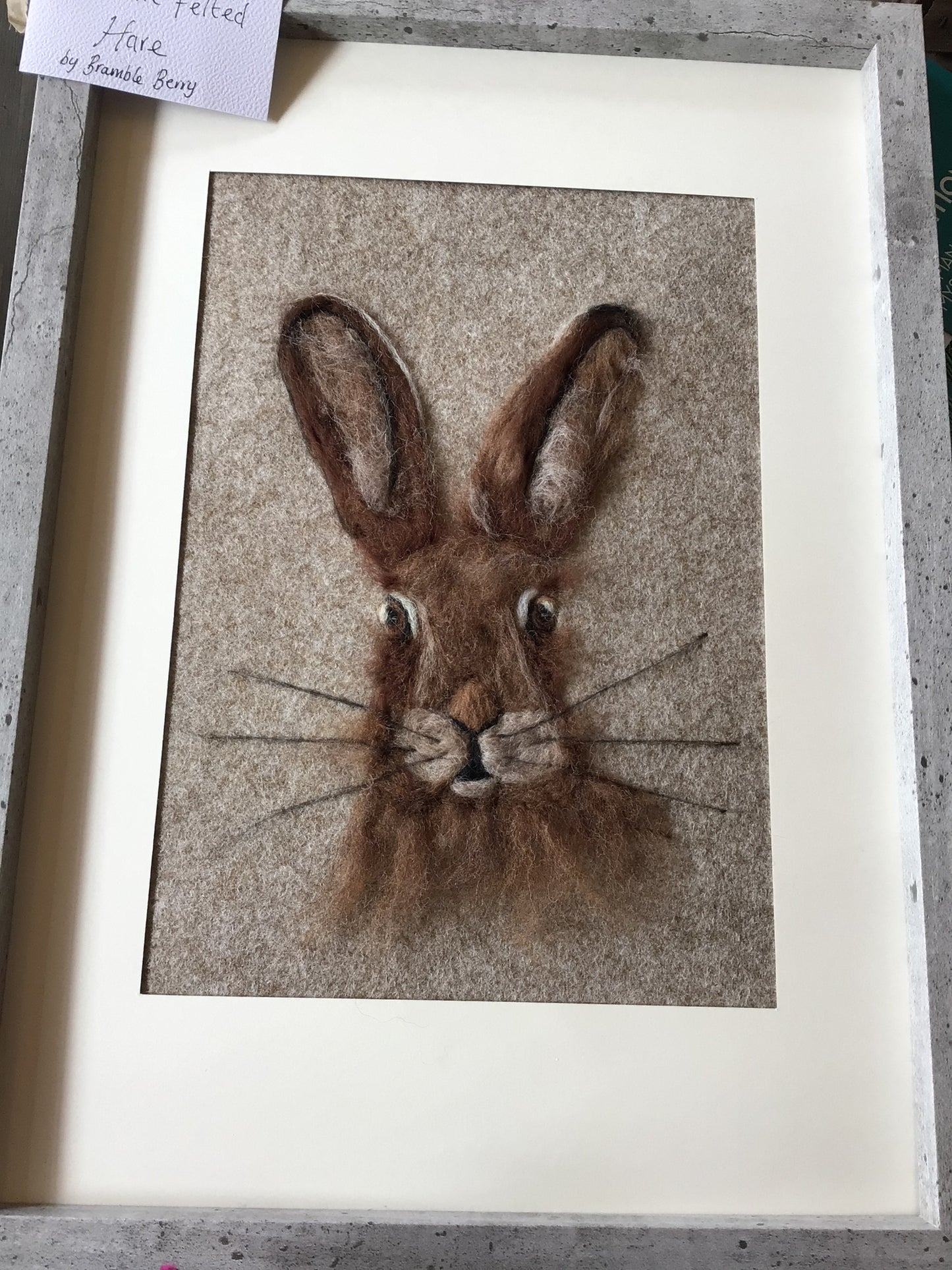 Needle Felted Hare by Bramble Berry