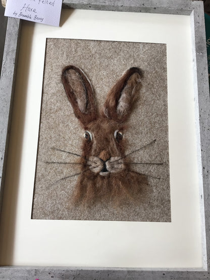 Needle Felted Hare by Bramble Berry