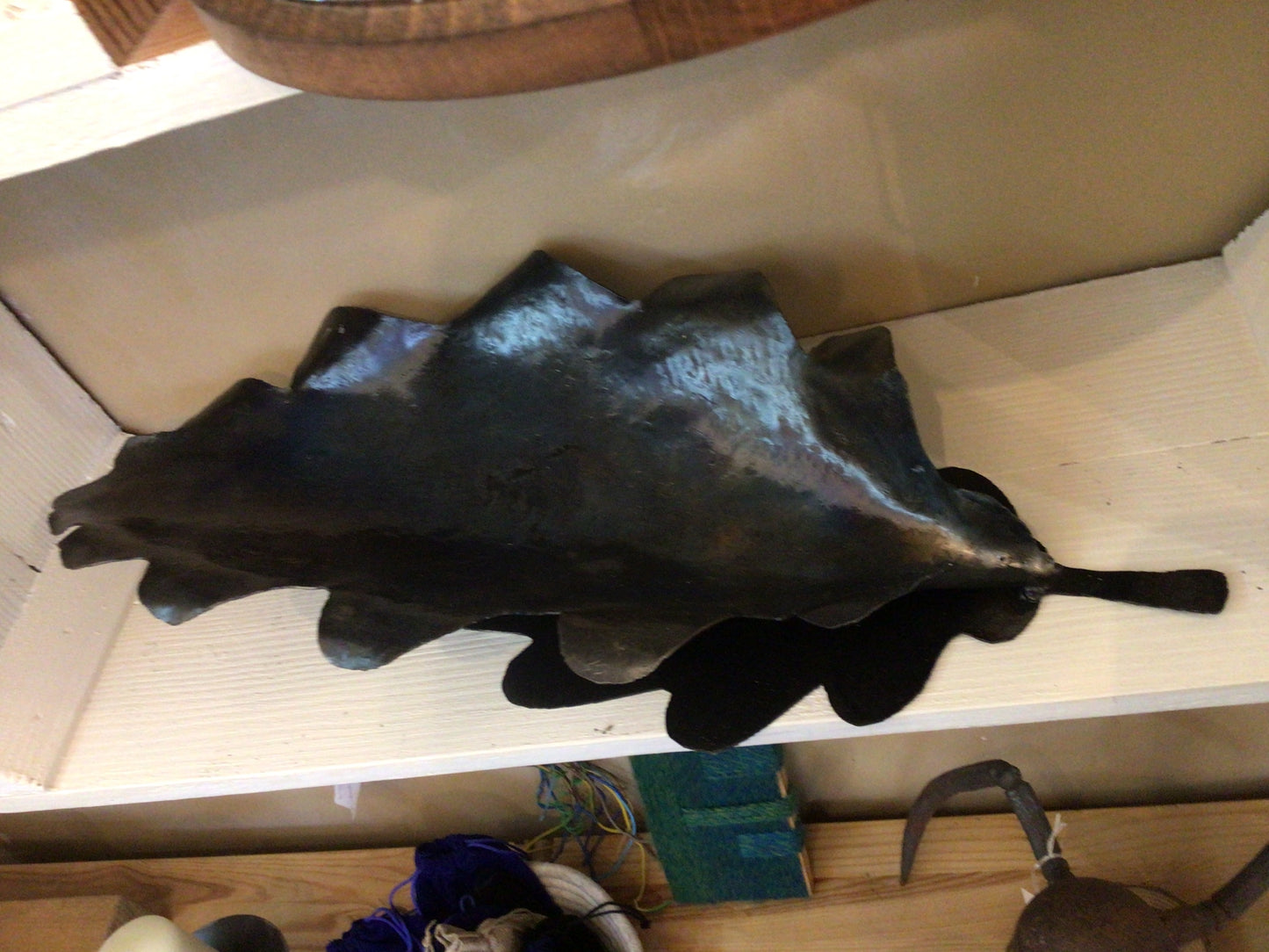 Steel Leaf Bowl by MUST Forge