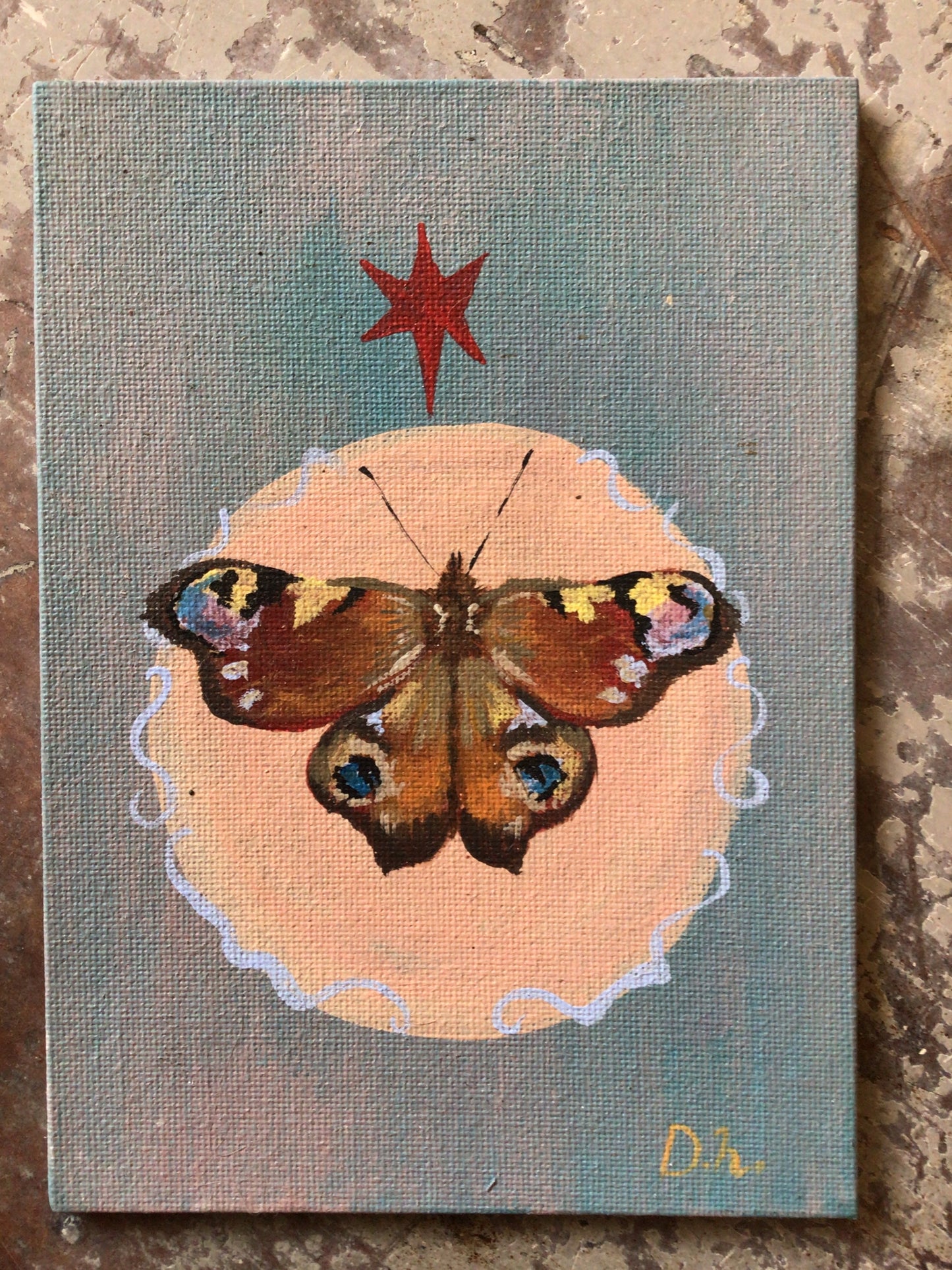 Acrylic on canvas by Daïs