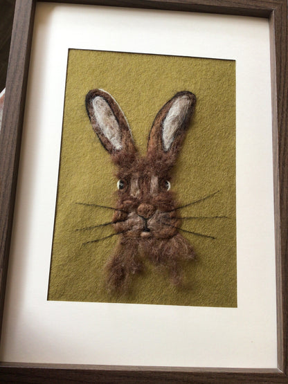 Needle Felted Hare by Bramble Berry