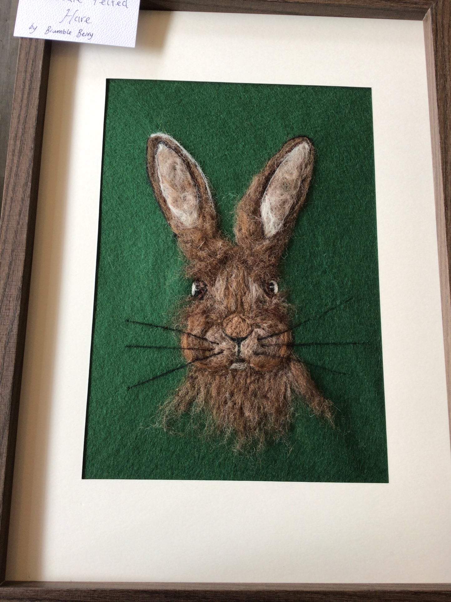 Needle Felted Hare by Bramble Berry