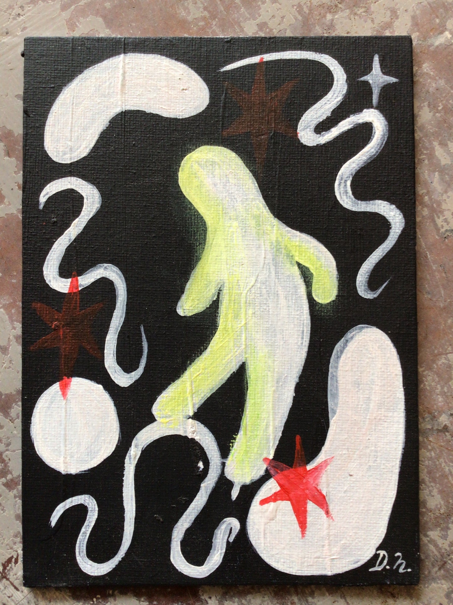 Acrylic on canvas by Daïs