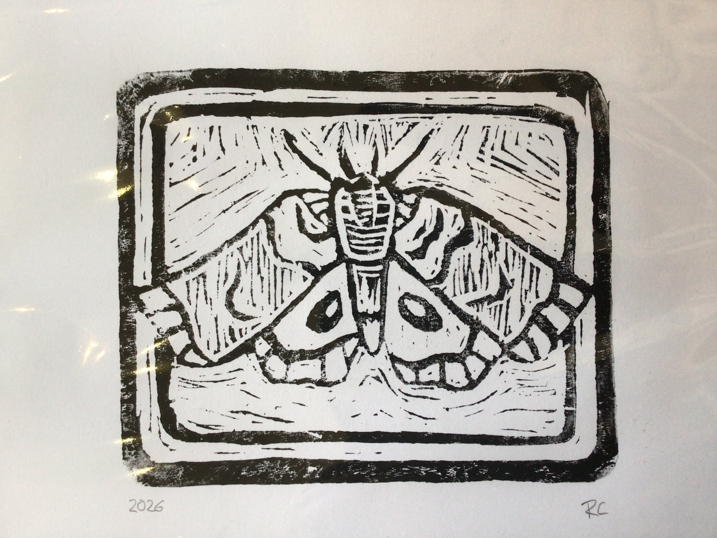 Lino print by Robin Conlan