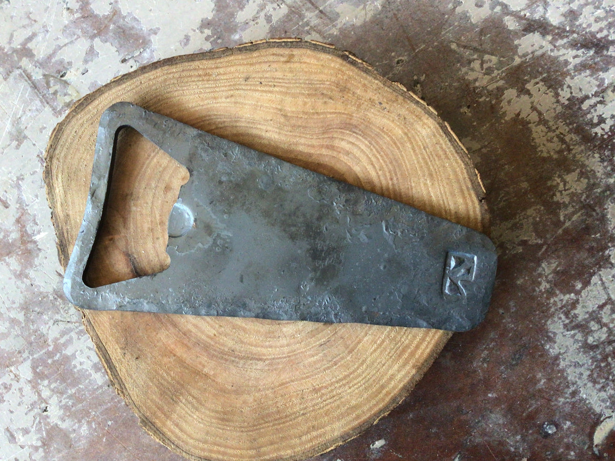 Cheers! Bottle Opener, Hand forged individual