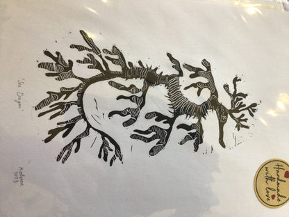 A4 Lino Print by Kat Olsson