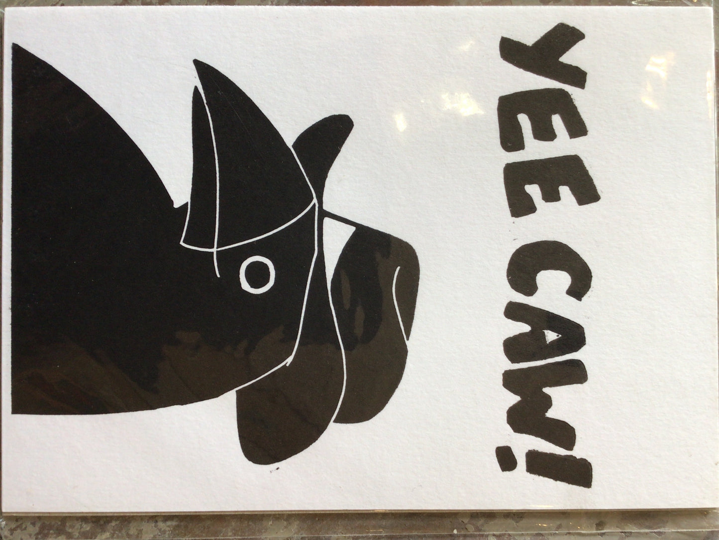 A5 Crow collection of Lino Prints by Danielle House