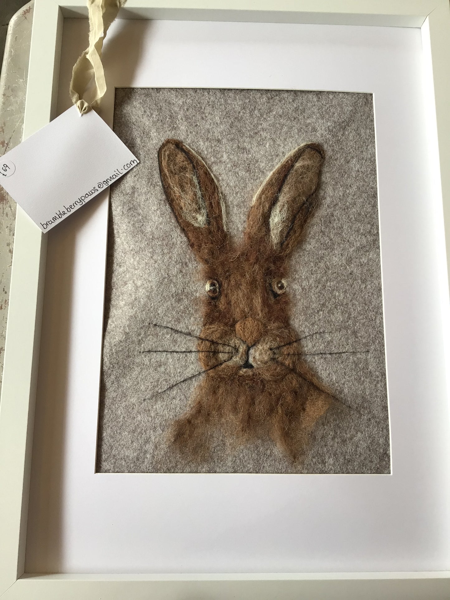 Needle Felted Hare by Bramble Berry