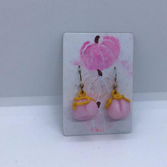 Pumpkin Earrings By Skwijcraft