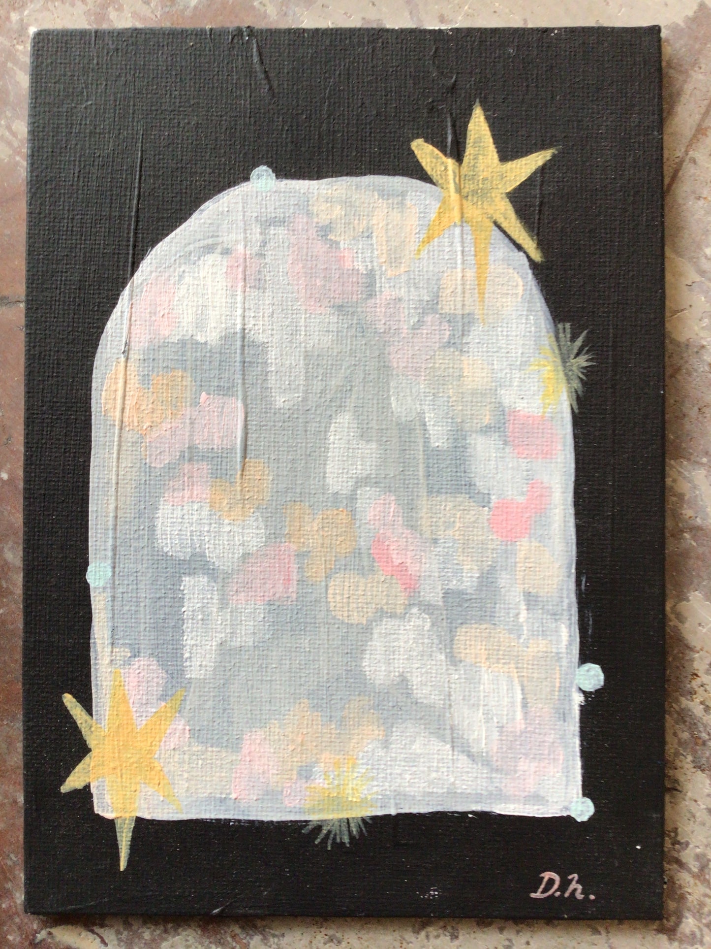 Acrylic on canvas by Daïs