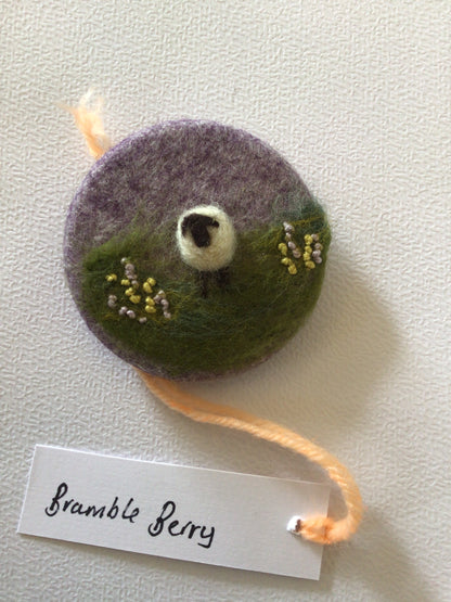 Moorland Sheep Brooch by Bramble Berry