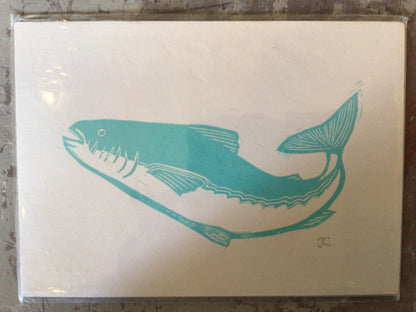A5 lino prints by Jess Bardet