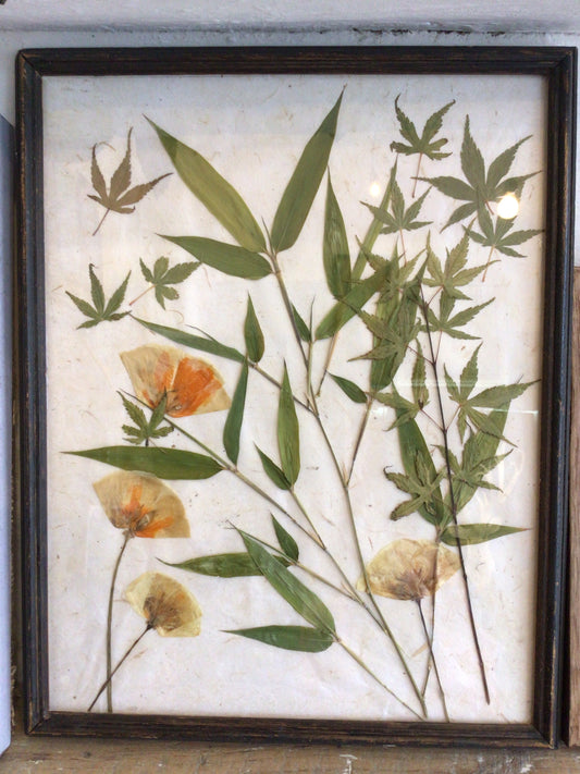 Japanese Inspired Dried Flowers Frame by La Maison Rustique