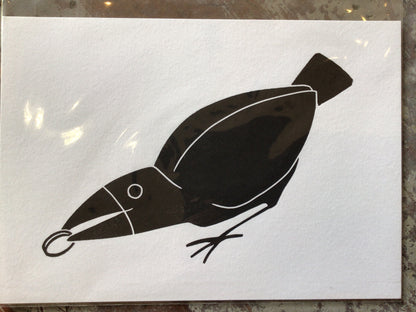 A5 Crow collection of Lino Prints by Danielle House