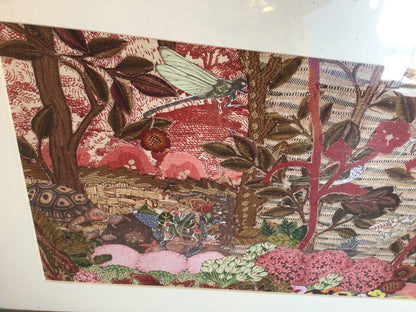 Framed mixed media collage print by Denise Doggett