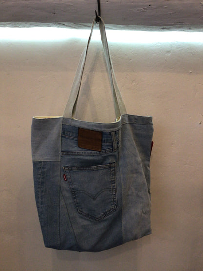 Upcycled denim bag by Jess Bardet