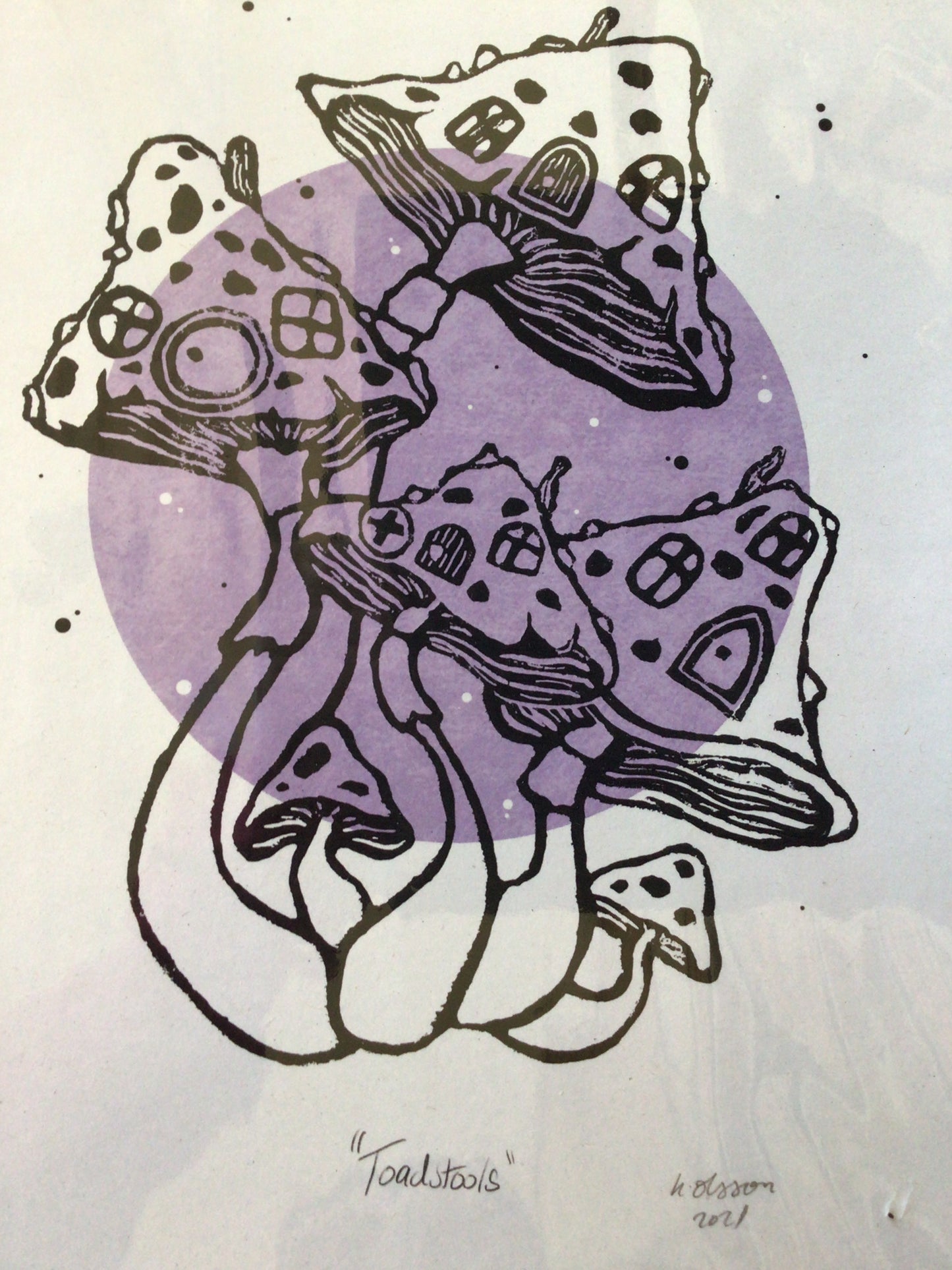 A4 Lino Print by Kat Olsson